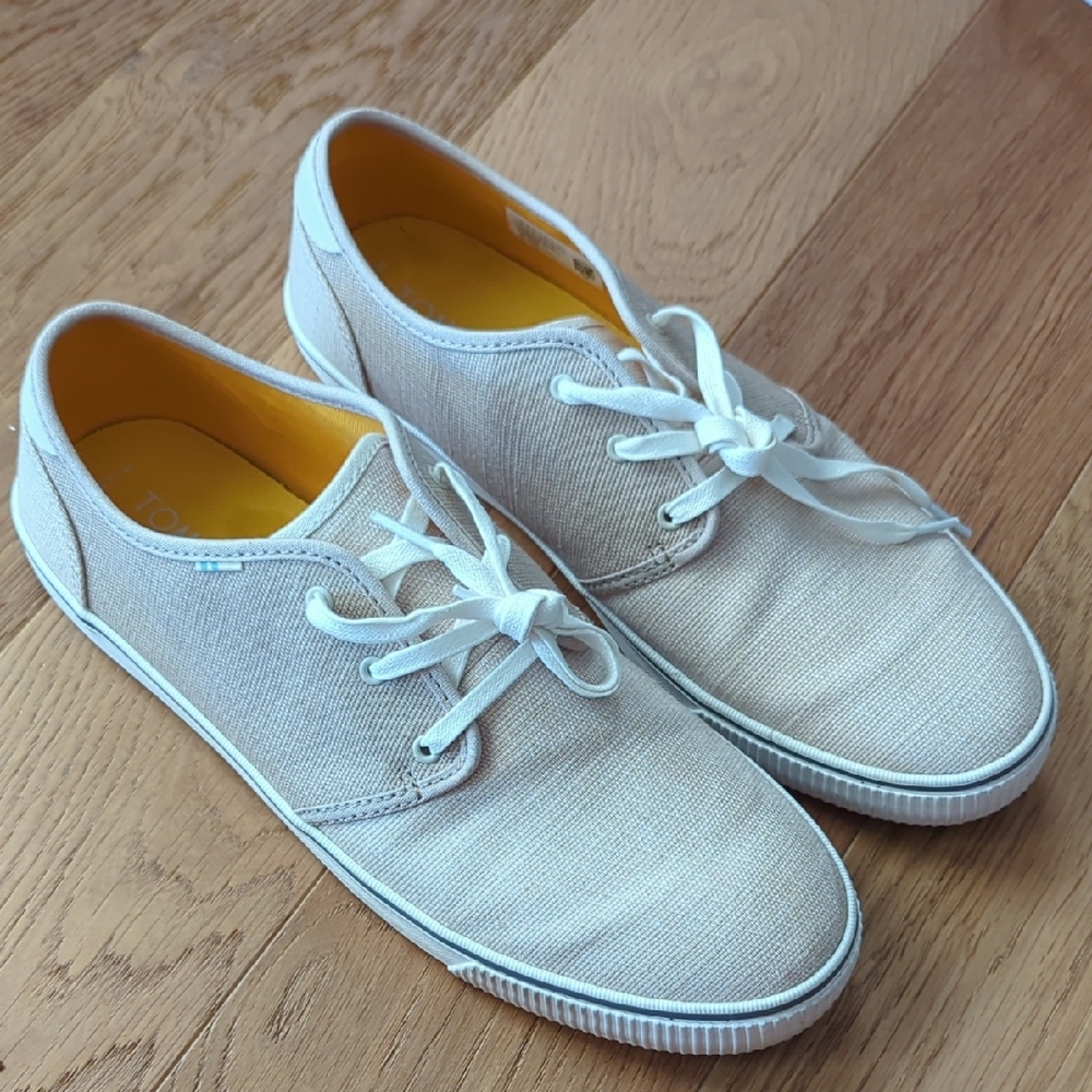 Toms Cream Canvas Sneakers